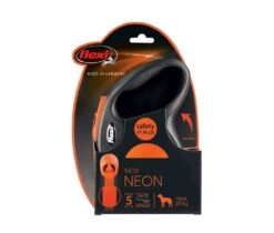Flexi New NEON Gurt-Leine M 5 M Neon Orange -Hundebedarf Verkauf 01957m5orneon 2