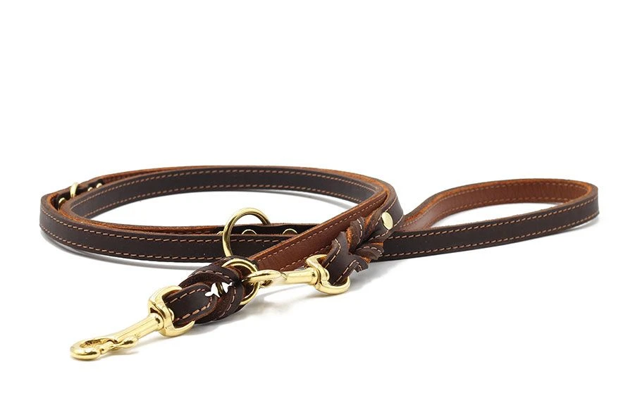 Maul Lederleine Klassik Premium Braun - Cognac / Gold 3 Maul Lederleine Klassik Premium Braun - Cognac / Gold