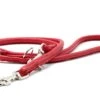 Maul Lederleine Rundgenäht Rot / Silber 2 Maul Lederleine Rundgenäht Rot / Silber -Hundebedarf Verkauf 1159 04.3 1