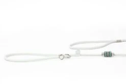 Maul Showleine Verstellbar Mit Perlen Weiss / Silber