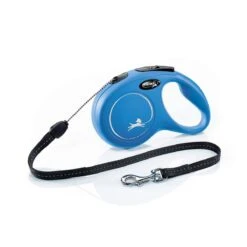 Flexi New Classic Gurt-Leine L 5 M Blau