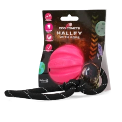 Dog Comets Ball Halley Pink Mit Seil