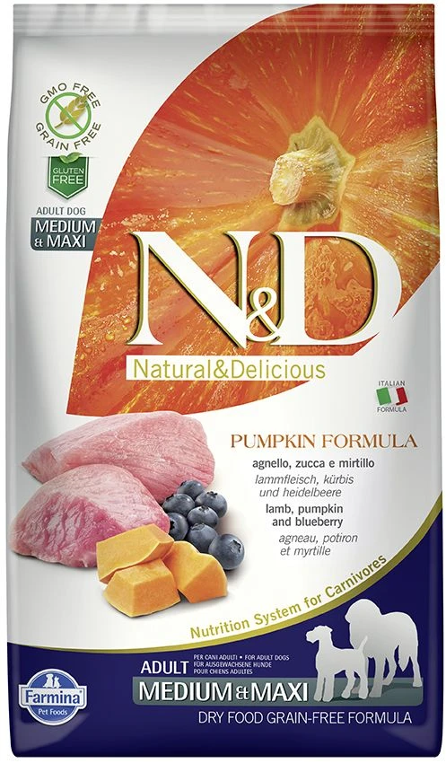 Farmina N&D Pumpkin Medium / Maxi Lamm 3 Farmina N&D Pumpkin Medium / Maxi Lamm