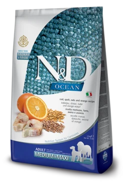 Farmina N&D Ocean Med/max Kürbis Kabeljau Orange