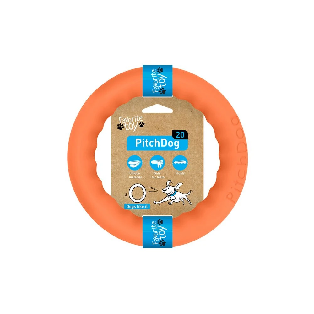 PitchDog Fetch Ring 20 Cm Orange