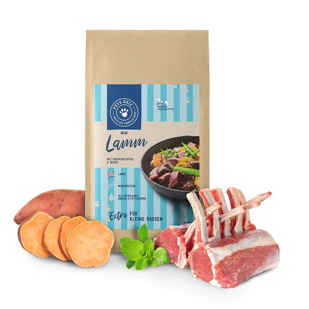 Pets Deli Trockenfutter Mini Lamm 2 Kg 3 Pets Deli Trockenfutter Mini Lamm 2 Kg