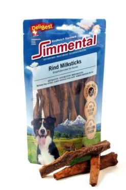 DeliBest Simmentaler Rind Milkstick 200g Hundesnack Aus Schweizer Fleisch
