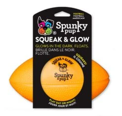 Spunky Pup Squeak & Glow Football Assortiert